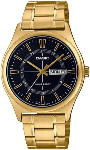 percolate abut Men's Watch - MTP-V006D-1CUDF Black Dial Casio 