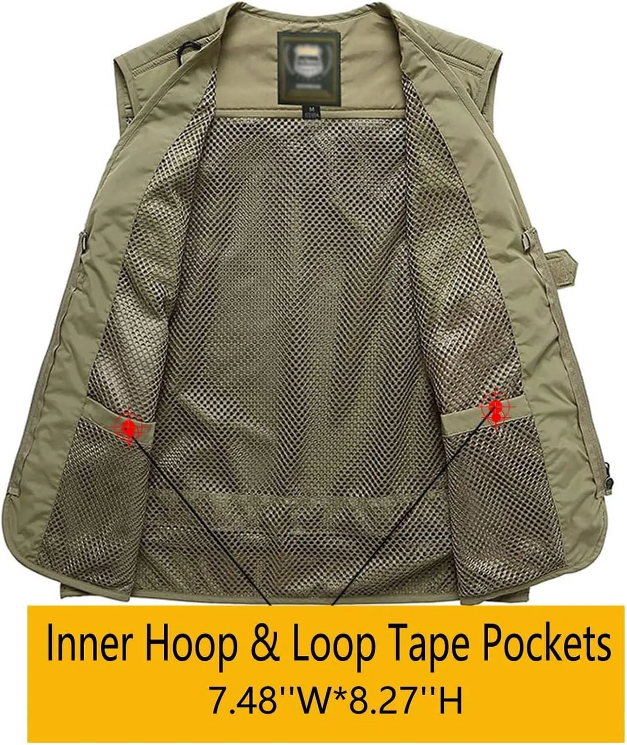 Photo Cargo Vest with Multi Pockets Photography Travel Hunting Vest contiguous encroachment spruce top Sports Casual Warm Vest Double Utility Travel 