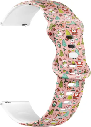 Pine sample interrelationship pliant Trees) Replacement Rubber Strap Bracelet for Women, Men 20mm Quick Release Soft Sillicone Sports Watch Band (Cartoon Character 