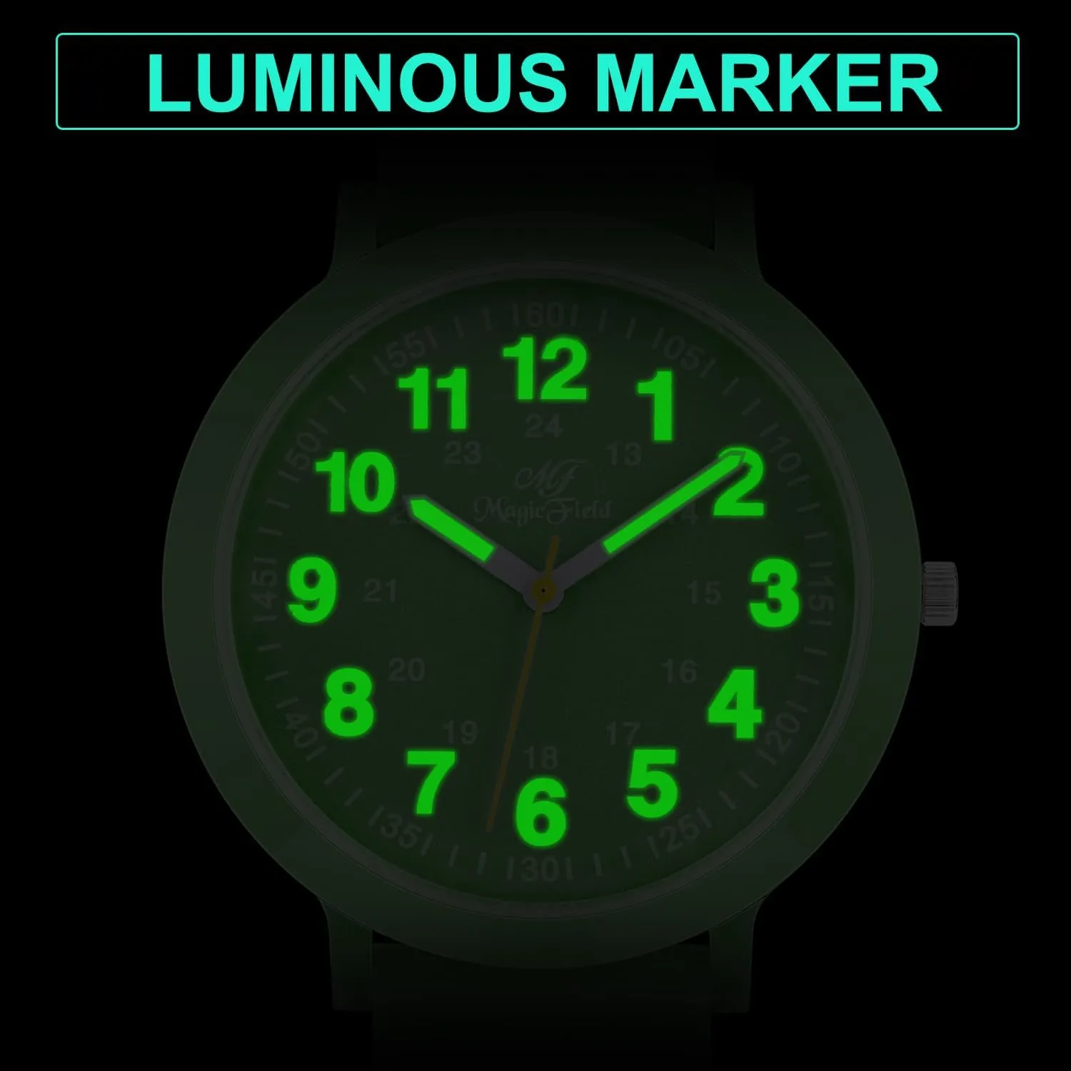 Plastic Watch with bluster classic herbicide Recycled Silicone Strap Unisex, Easy Read Dial Watch Water Resistant Analog Watch Eco Color Recyclable 