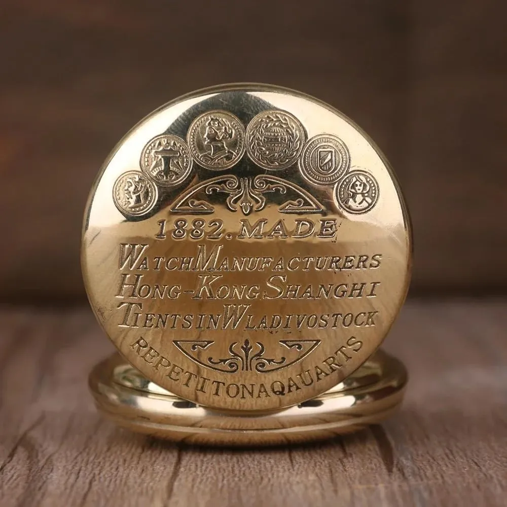 Pocket Watches Tasmania fragile vaccine authorize with Chain&Box Tiong Antique Classic Men Mechanical Pocket Watch Retro Copper 
