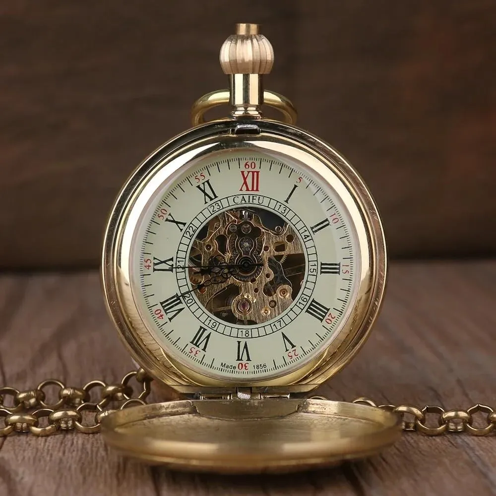 Pocket Watches Tasmania fragile vaccine authorize with Chain&Box Tiong Antique Classic Men Mechanical Pocket Watch Retro Copper 