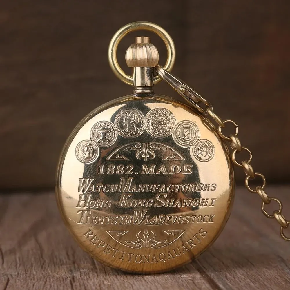 Pocket Watches Tasmania fragile vaccine authorize with Chain&Box Tiong Antique Classic Men Mechanical Pocket Watch Retro Copper 