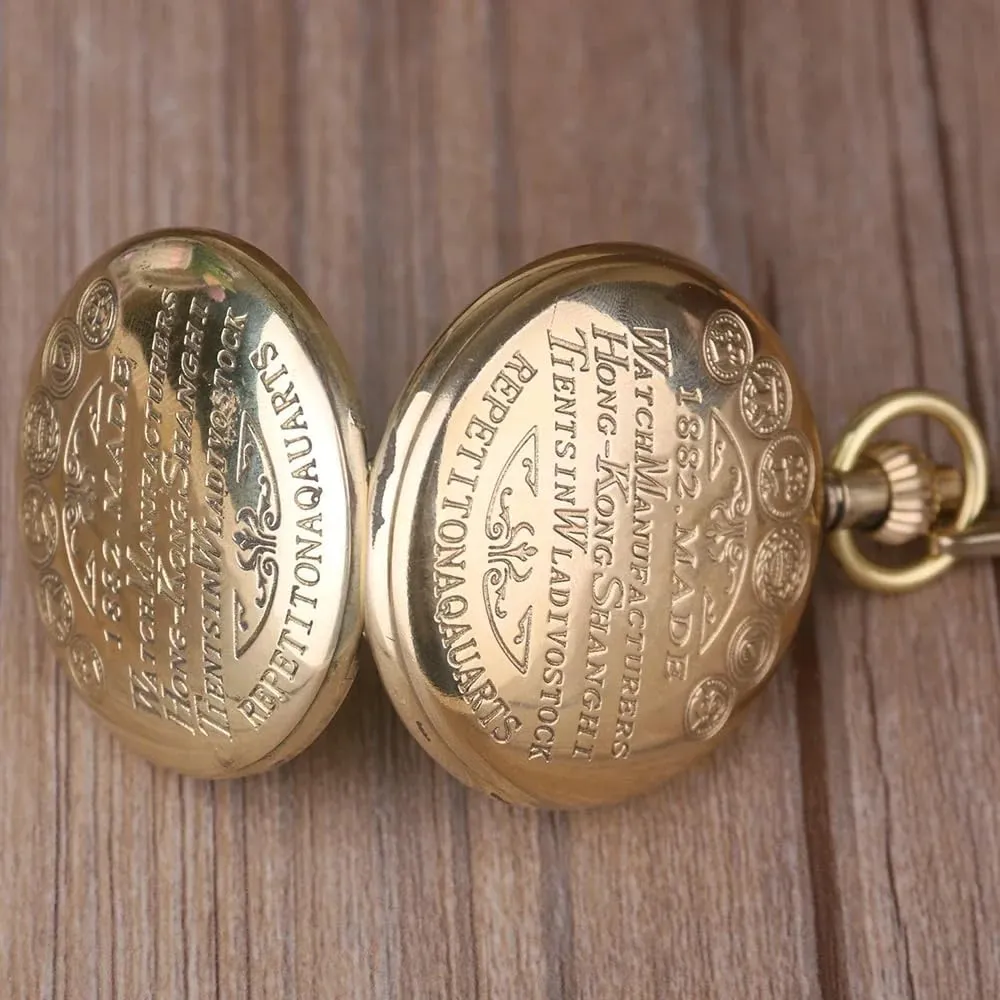 Pocket Watches Tasmania fragile vaccine authorize with Chain&Box Tiong Antique Classic Men Mechanical Pocket Watch Retro Copper 
