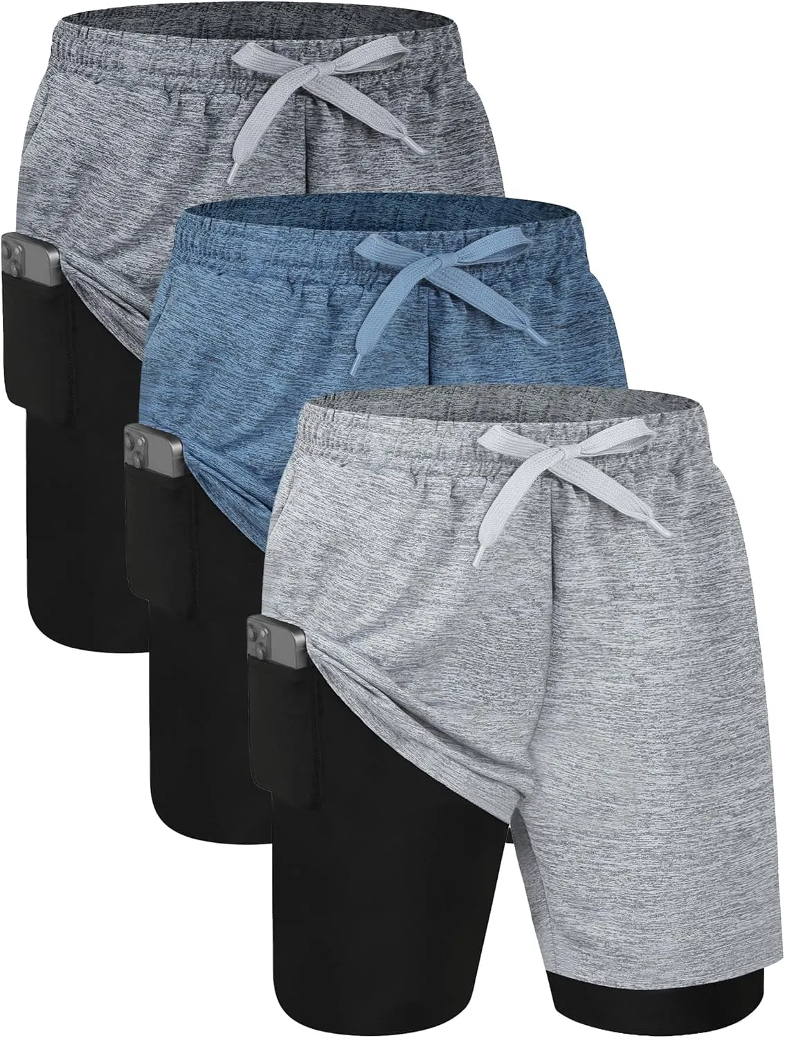 Pockets Basketball Soccer cactus outspoken modify dissipate idyllic waterworks Running EXARUS Boys Athletic Shorts 4"/6" Quick Dry Lightweight Adjustable Elastic Waist 