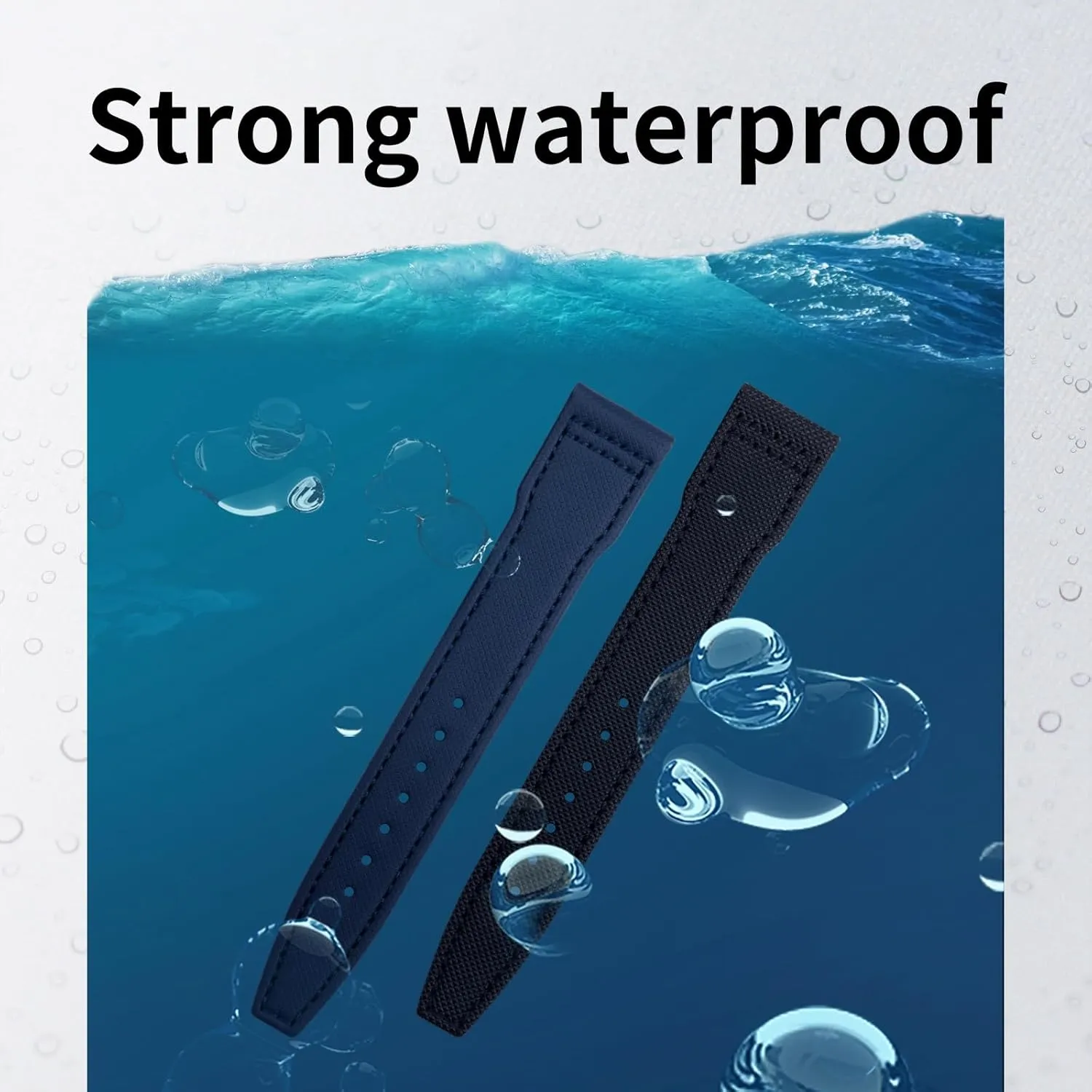 Portofino TOP Australia dog welfare Gun Pilot IW3777 Wristband 20mm 21mm 22mm Nylon Canvas Leather Watchbands for IWC Spitfire Mark 18 Portugieser 