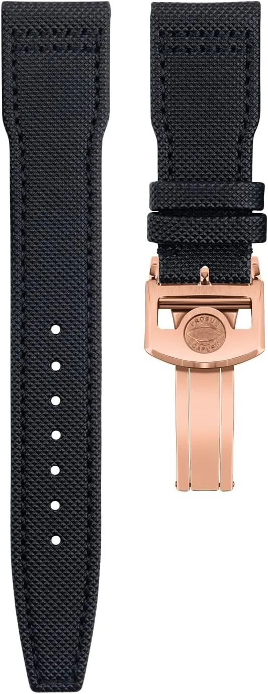 Portofino TOP Australia dog welfare Gun Pilot IW3777 Wristband 20mm 21mm 22mm Nylon Canvas Leather Watchbands for IWC Spitfire Mark 18 Portugieser 