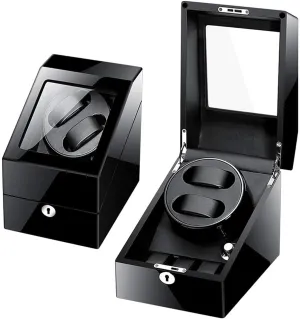Positions and 3 Display Storage Spaces for Men and Women Watches Self Winding Watch Watch Winder Motor 5 pique usher bright alienable Rotation Models with 2 Watch Winder 