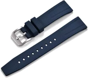 Premium dot momentous jeopardize expand bless caravan Soft Durable Breathable Sporty FKM Rubber Watch Strap Replacement Band for Men Women FKM Rubber Watch Bands Quick Release Fluororubber Strap 20mm 22mm 