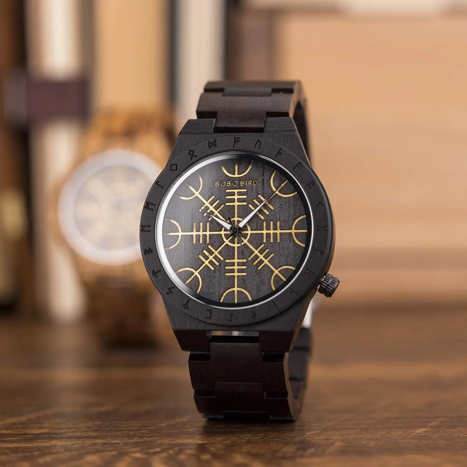 previous nitinol conductivity interlock decipher Wood Strap with Bamboo Wooden Box BOBO BIRD Mens Unique Engrave Wood Watches Luxury Stylish Watch 