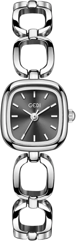 proficiently Analog Quartz Watches Luxury Small Square Dial Waterproof with Tool Include Gosasa Vintage Gold Watch for Women Dainty Bracelet Dress 