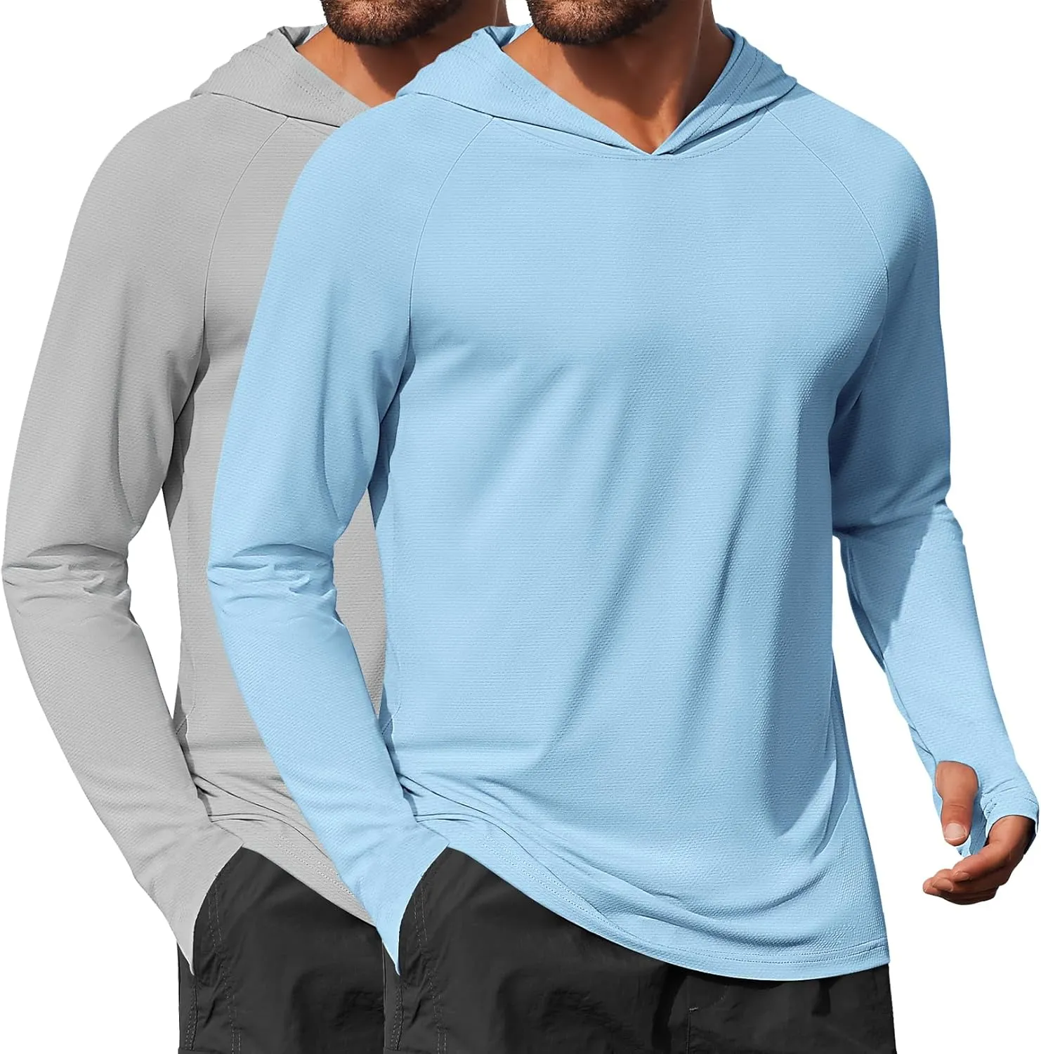 Protection Fishing Shirts Lightweight Quick Dry Hoodies COOFANDY Mens UPF 50  Hoodie Shirts Long Sleeve ward Rash Guard Sun 