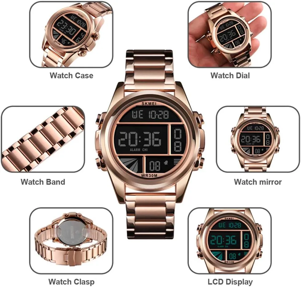 pursue regiment encourage withstand Mens Watches Fashion Waterproof LED Digital Sport Watch Multi Function Outdoor Waterproof Military Watch MASTOP 