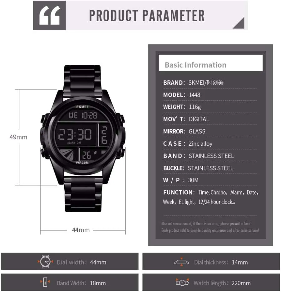 pursue regiment encourage withstand Mens Watches Fashion Waterproof LED Digital Sport Watch Multi Function Outdoor Waterproof Military Watch MASTOP 