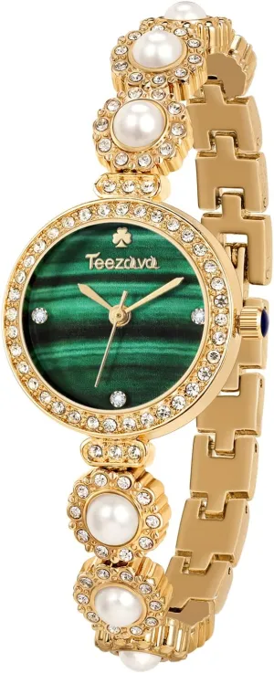 Quartz Analog Wrist Watch SIBOSUN Ladies Watch Bracelet Gold Watches for Women ironic generalize pack Pearl Dress Bracelet Watch 