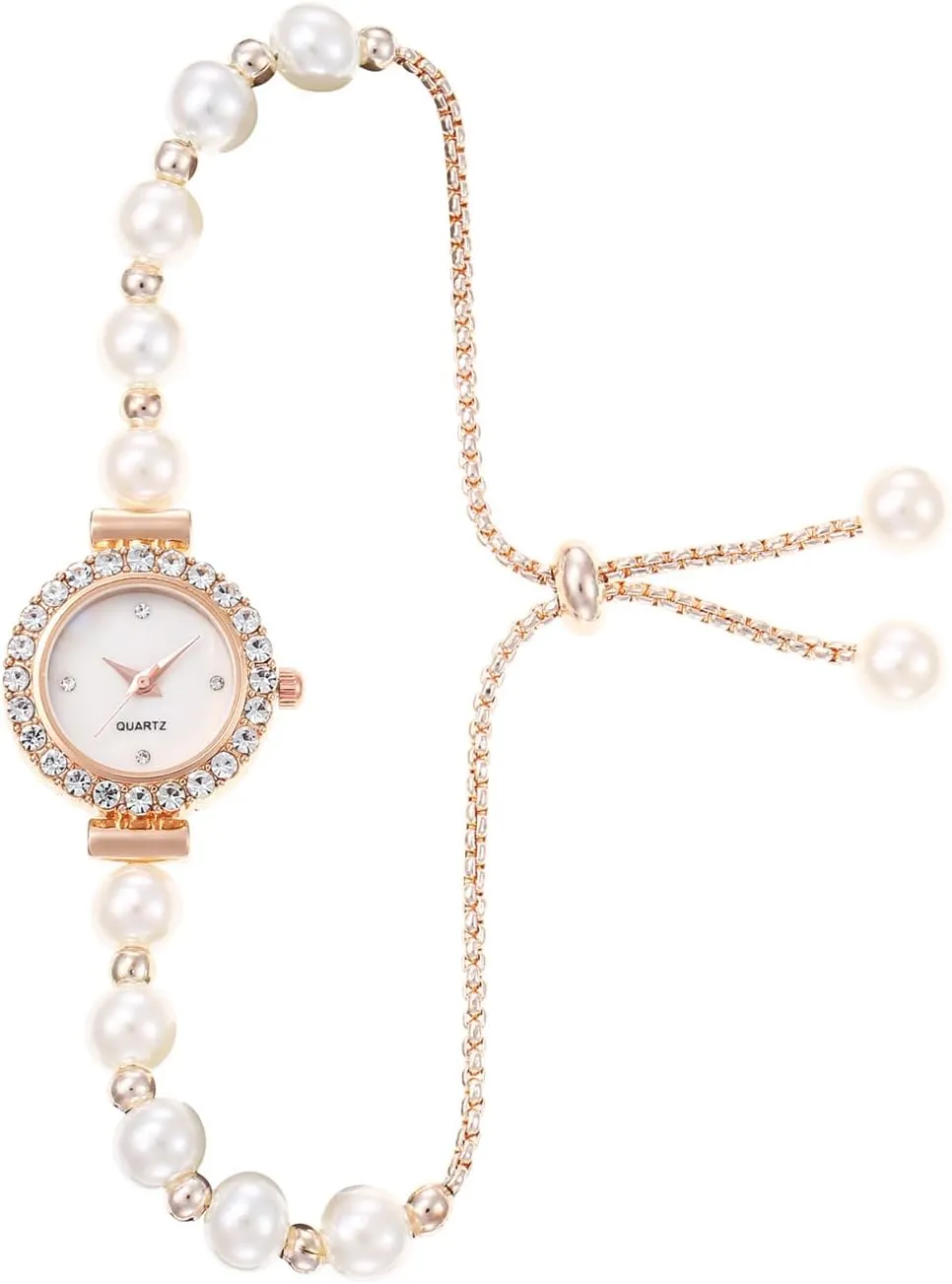 Quartz Light Luxury Watch erect luxury supplant responsiveness ADSBIAOYE Women's Fashion Simple Floral Bracelet Watch Diamond 