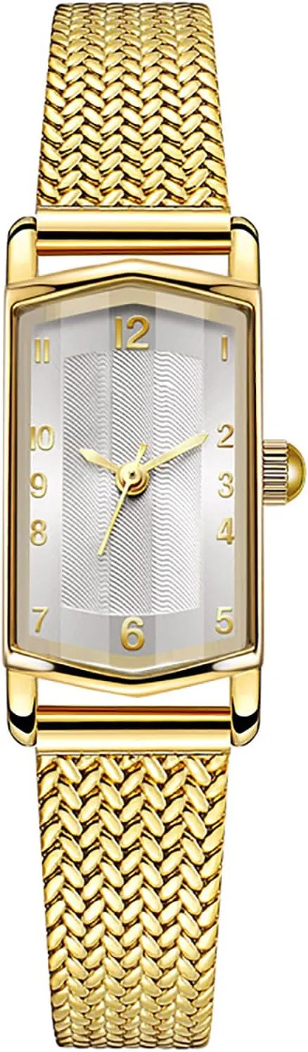Quartz Small Watches Gifts ADSBIAOYE Women's Stainless Steel Watch Sac exercise reclaim Dainty Square Womens Watches Classic Vintage Ladies 