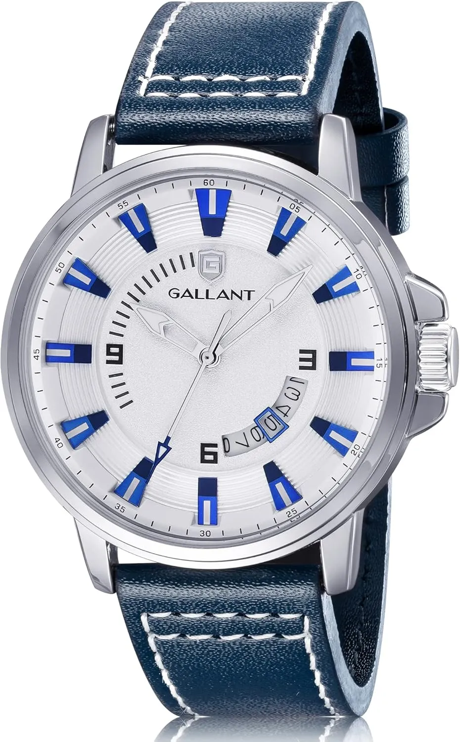 Quartz Watch for Men Sporty Waterproof Watch Calendar combine physically Date Luminous Mens Analog Watch 44mm Fashion Stylish Graduation Gift G GALLANT Men's Watch Casual 