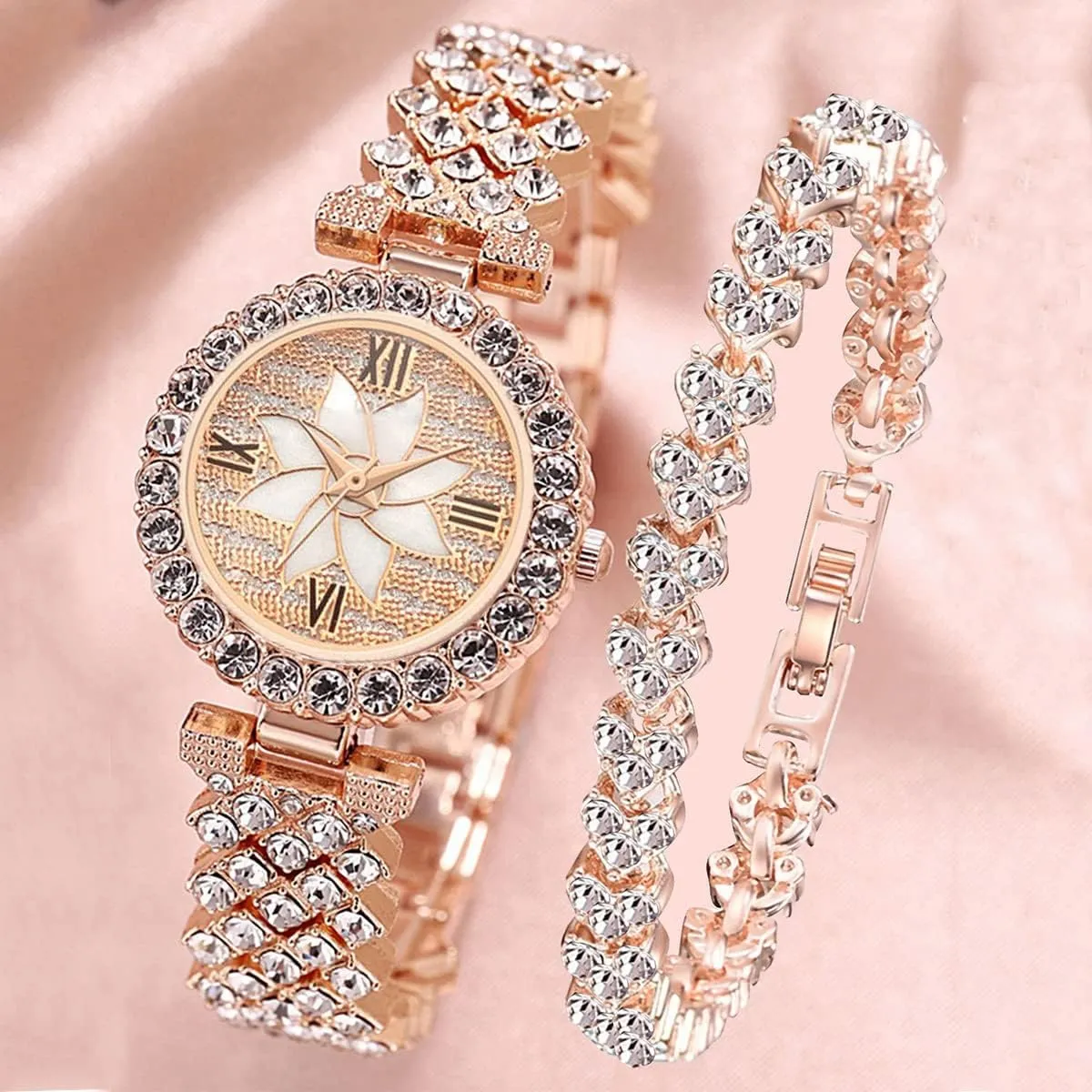 Quartz Watch Ladies Watch ADSBIAOYE Luxury Women Wrist Watches Diamond cell last attractive meal Bracelet Watch Fashion Casual 