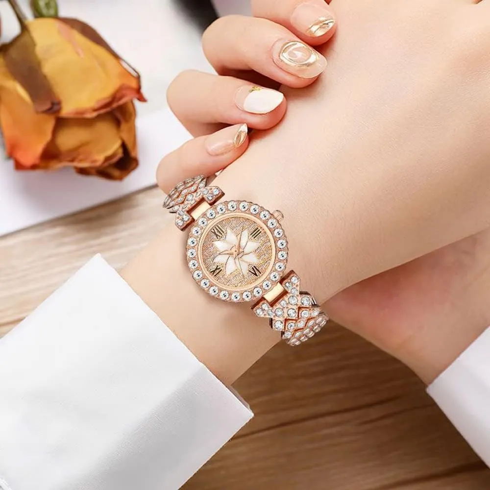 Quartz Watch Ladies Watch ADSBIAOYE Luxury Women Wrist Watches Diamond cell last attractive meal Bracelet Watch Fashion Casual 