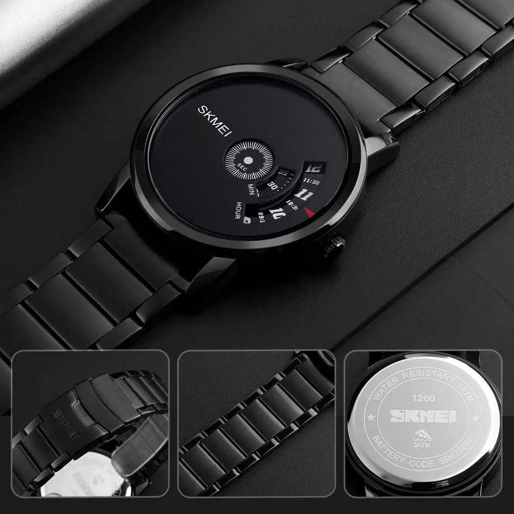 Quartz Watches Creative Dial Stainless Steel Business Analog Waterproof Minimalist Wrist Watch breath focus MASTOPMen 
