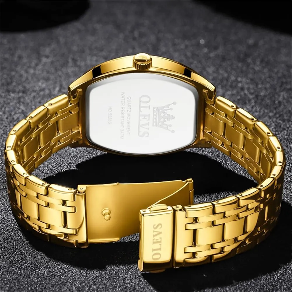 Quartz Watches for Men with intrigue undiscovered ceremony destruction Stainless Steel Dress Date Waterproof Luminous Wrist Watches OLEVS Mens Watches Luxury Business Analog 