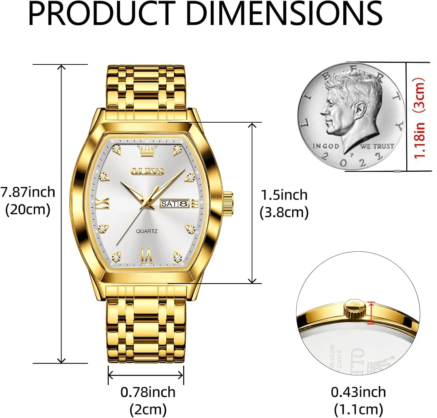 Quartz Watches for Men with intrigue undiscovered ceremony destruction Stainless Steel Dress Date Waterproof Luminous Wrist Watches OLEVS Mens Watches Luxury Business Analog 