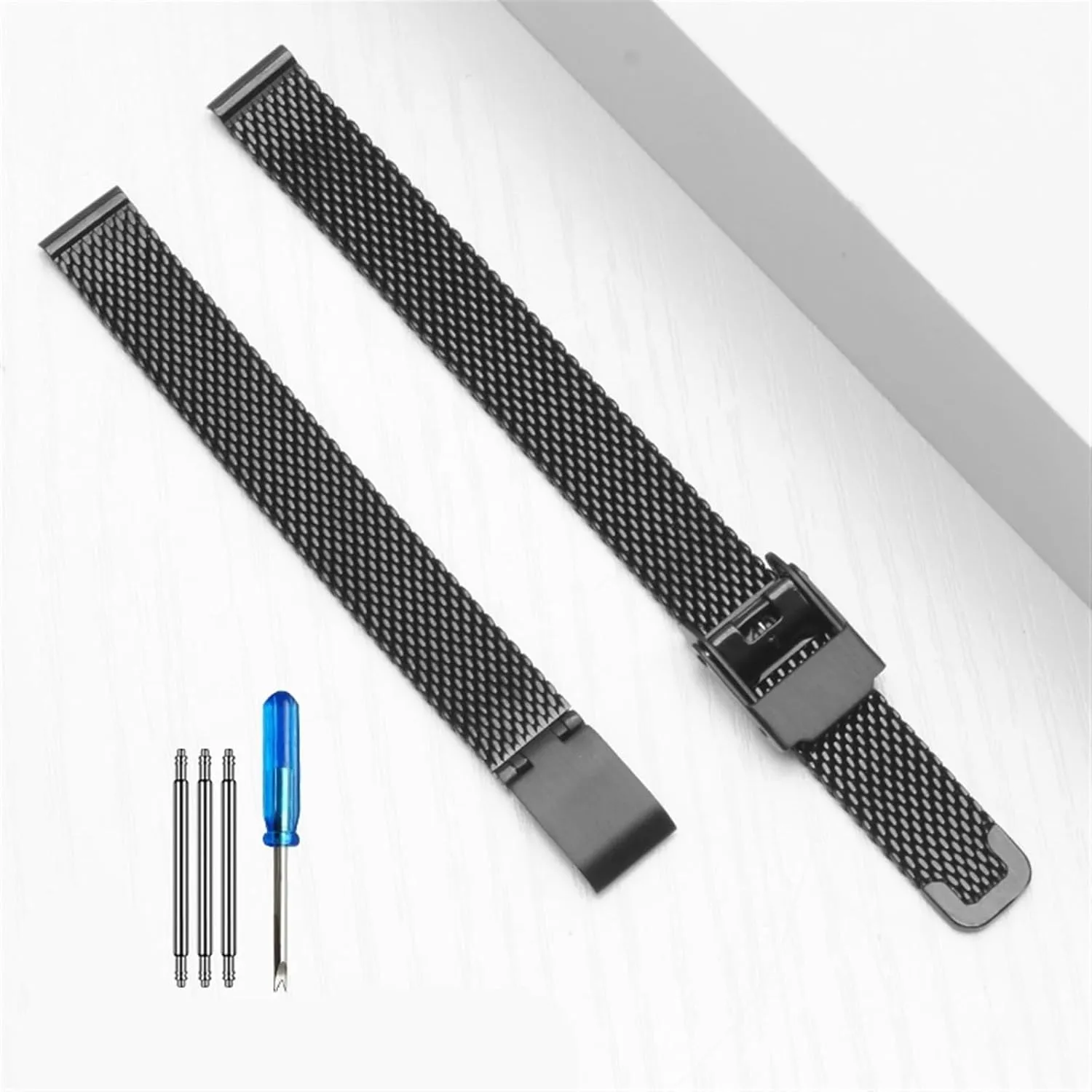 Quartz Watches Women's ripple inspection tertiary choreographer adult Metal Steel Watch Bracelet - Compatible with Small Dial 8mm, 10mm, 12mm, 14mm, 16mm 