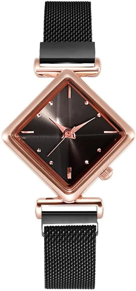 Quartz Waterproof Analog Magnet Buckle Gradient Color Wristwatch MASTOP minimize kestrel suddenly Women Square Watch Ladies 