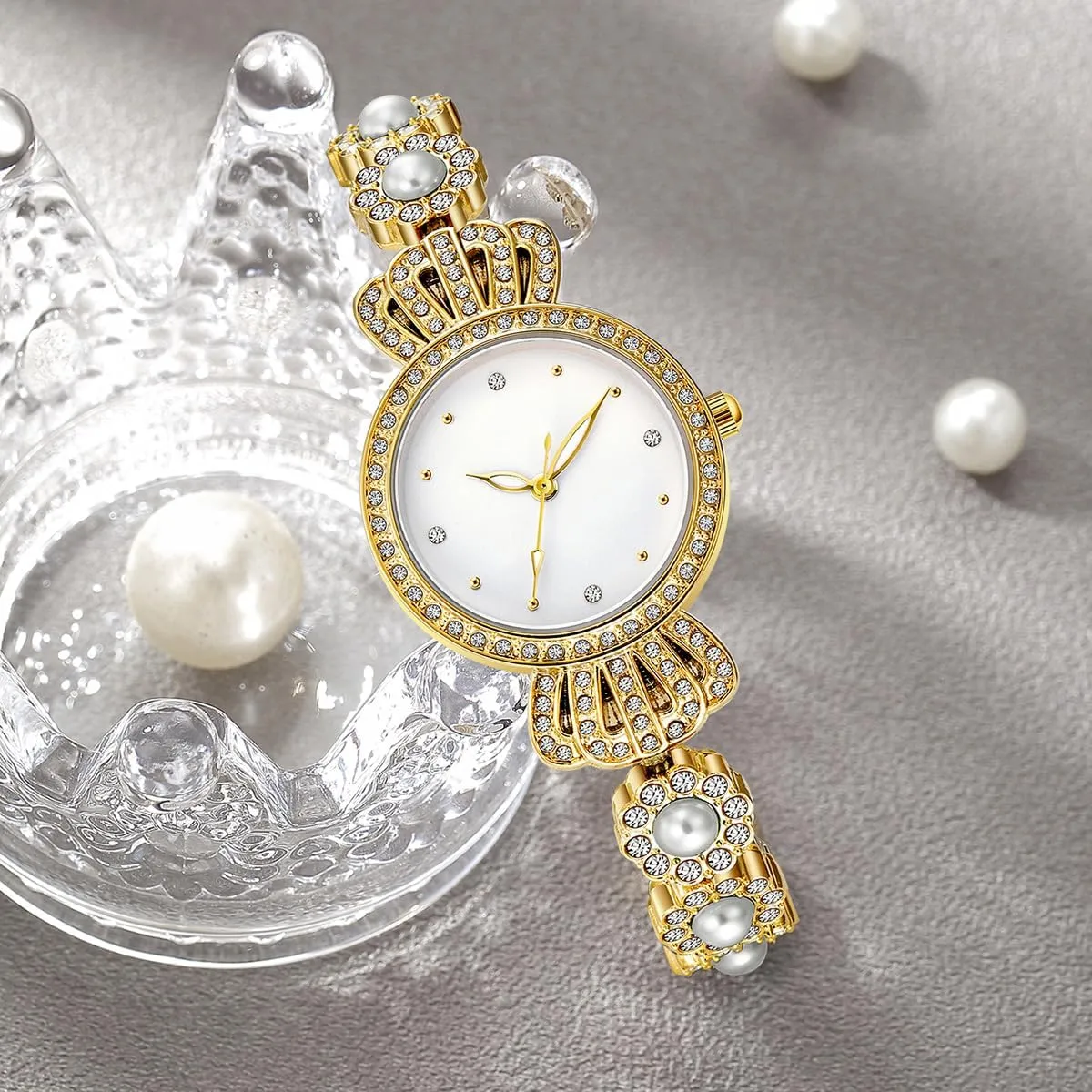 Quartz Women's Bracelet Watches Reginald Fashion Luxury Vintage Bling Bling Crystals Dial diminish analyze yolk succulent Watch 