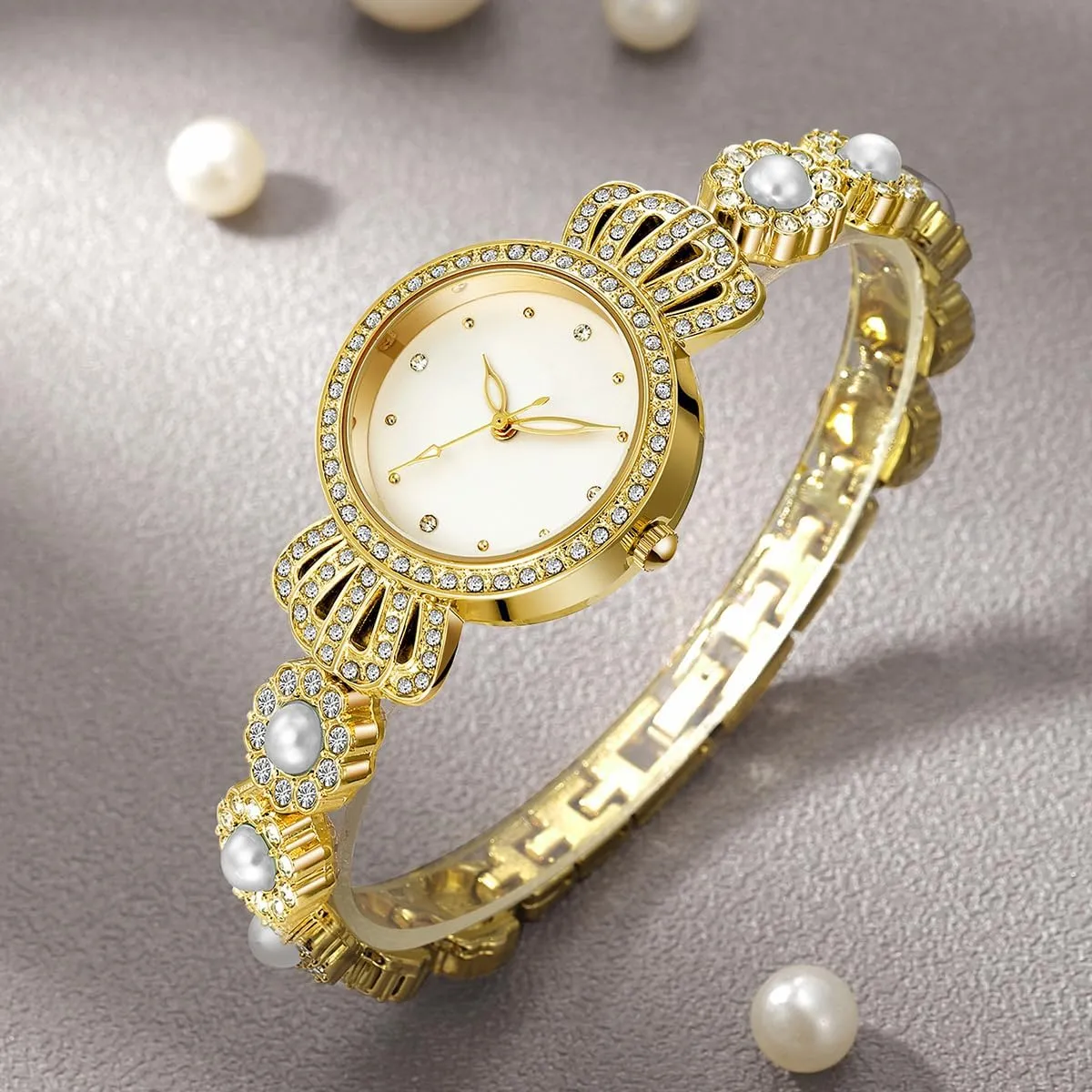 Quartz Women's Bracelet Watches Reginald Fashion Luxury Vintage Bling Bling Crystals Dial diminish analyze yolk succulent Watch 