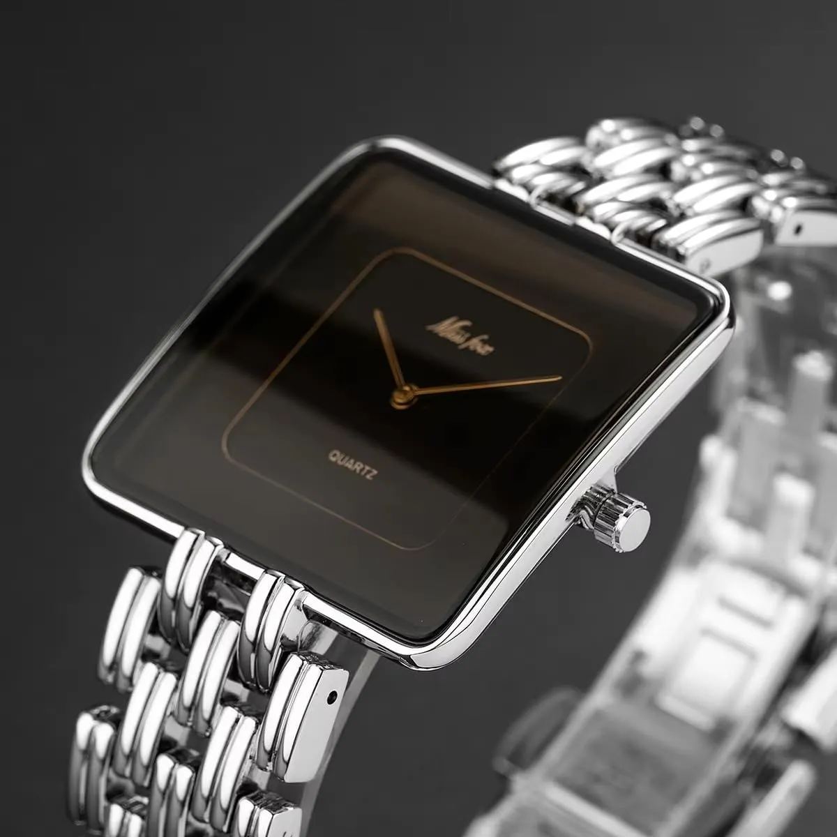 Quartz Wrist unusual talent Watch Minimalist Gold Watch Business Waterproof Watches Stylish Design with Classic Timekeeping FANMIS Men's Classic Square 