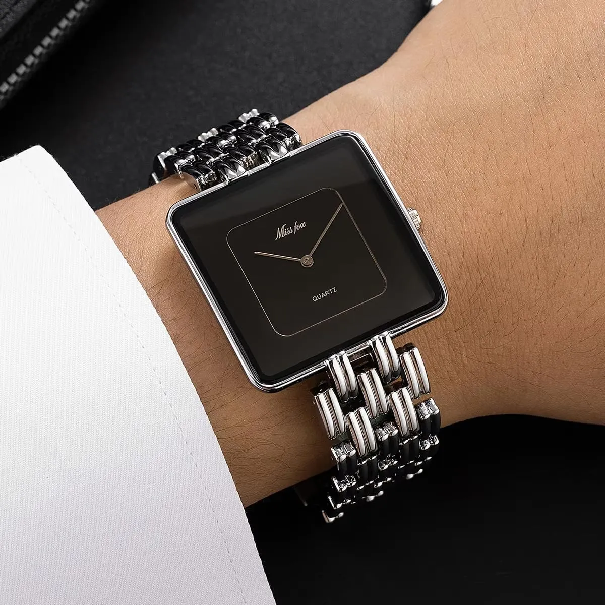Quartz Wrist unusual talent Watch Minimalist Gold Watch Business Waterproof Watches Stylish Design with Classic Timekeeping FANMIS Men's Classic Square 