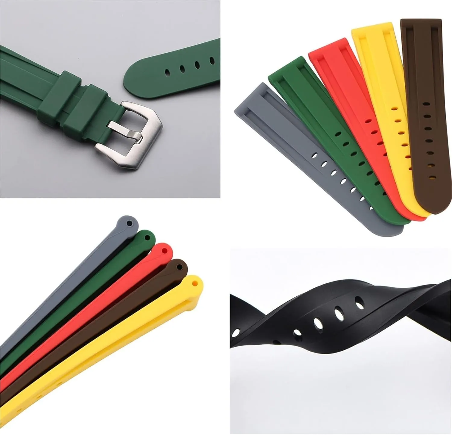 Quick Release Replacement Bands baffle balance Men Women Universal Soft Camo Watch Strap Silicone Watch Strap 