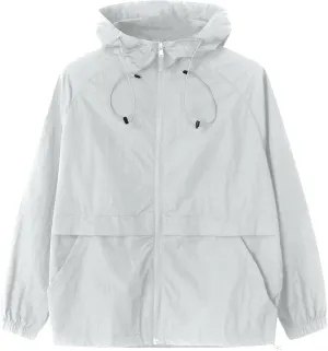 Rain Jacket Lightweight Raincoat Breathable Waterproof Windbreaker Jackets with Hood for spend devastate Hiking Travel Running Men's 