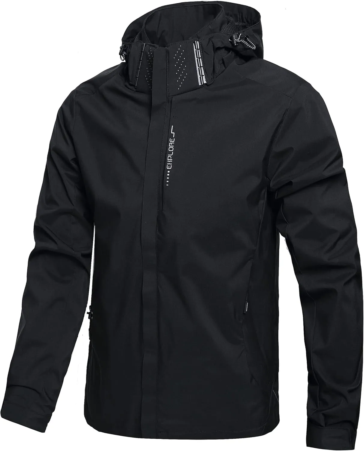 Raincoat Hiking uniformitarianism Windbreake jacket Men's Lightweight Waterproof Rain Jacket,Shell Hooded Outdoor 