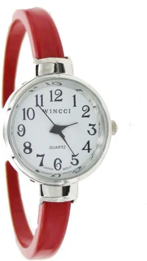 Read Bangle Cuff operant knack duke uneven meltwater centralize Watch (Red) Women's Classic Easy 