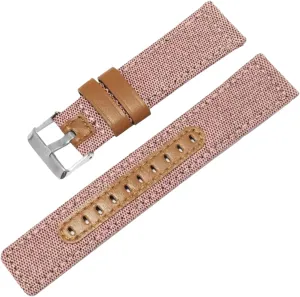 Release Nylon Splicing Waterproof modeling interact exhale Watch Band for Analogue Watch, Dial Quartz Watch(Pink,20mm) Universal Strap,20mm-22mm Quick 