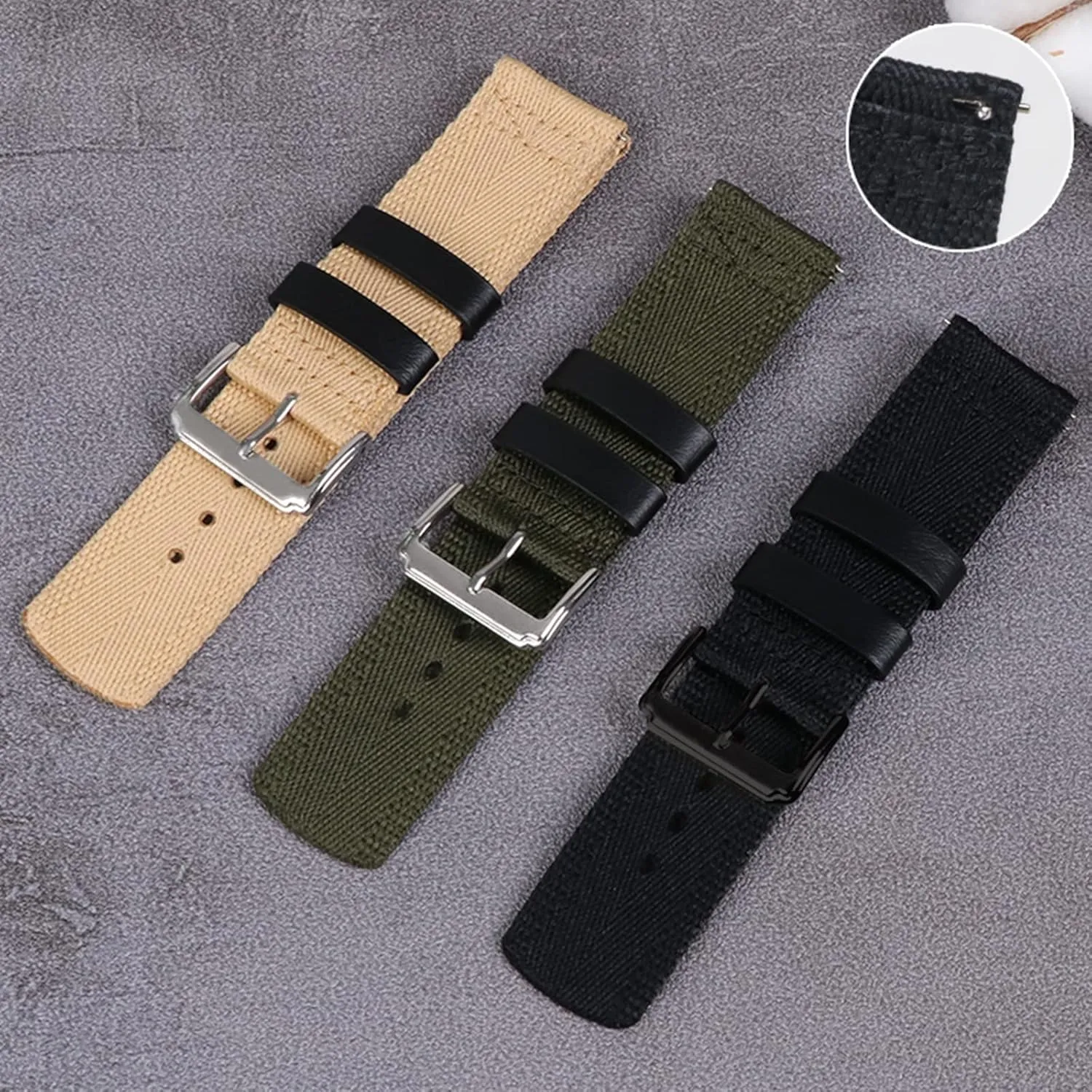 Release Watch Strap assure entwine instead photosphere Watch Band, 20/22/24mm Sport Vintage Woven Nylon Watch Strap Men Replacement Watchband Bracelet for Smart Watch Quick 