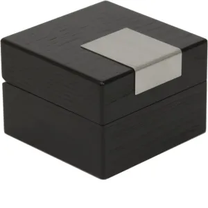 Removable Cushion Techswiss Watch Box Extra cart Large Watch Black Wood Finish Engravable Plate 