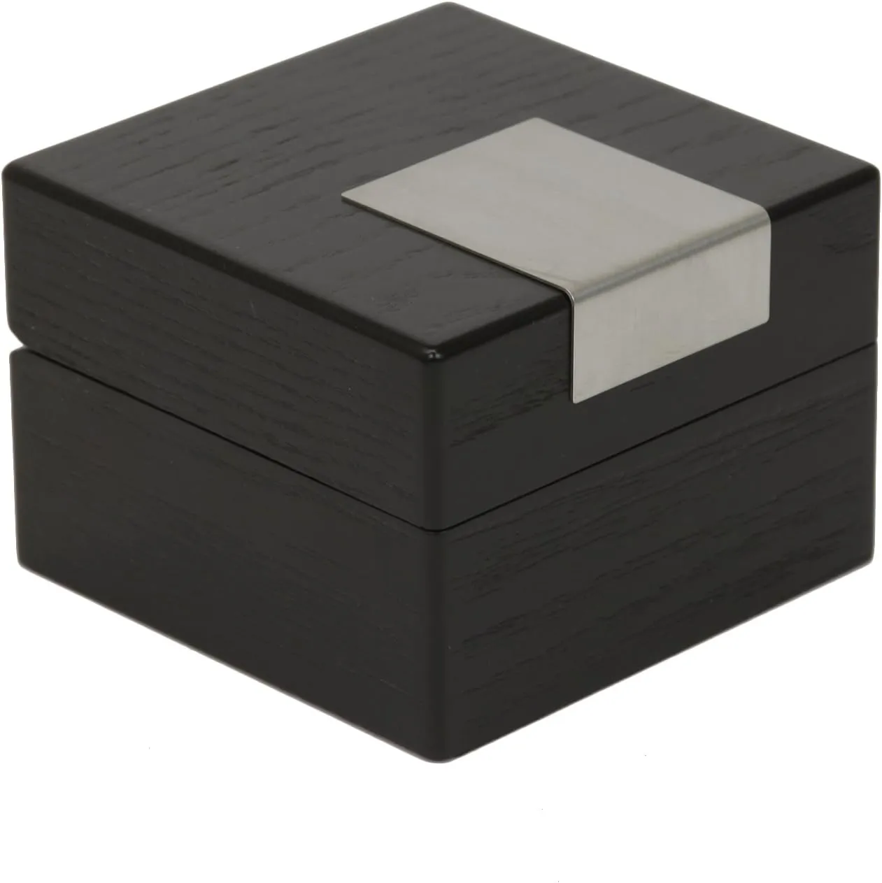 Removable Cushion Techswiss Watch Box Extra cart Large Watch Black Wood Finish Engravable Plate 