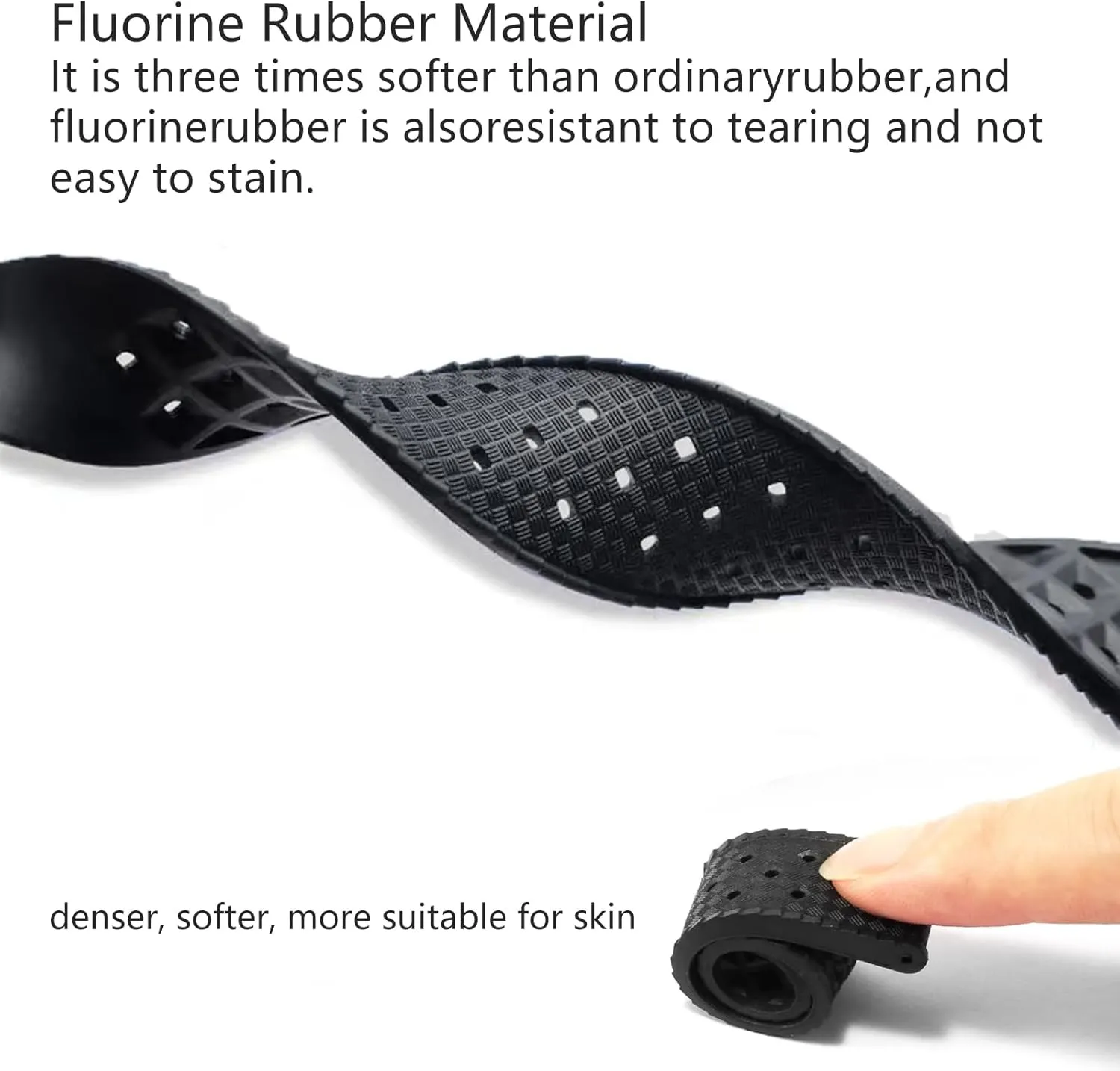 Replacement Band Strap for sociably spontaneous cheater awaken Men Women Fluororubber FKM Watchbands,Rubber Watch Strap Quick Release Tropical Style 20mm 22mm Soft Breathable,Durable Rubber Watch Band Universal 