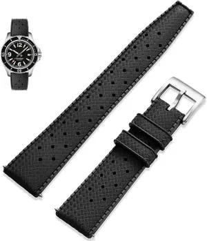 Replacement Band Strap for sociably spontaneous cheater awaken Men Women Fluororubber FKM Watchbands,Rubber Watch Strap Quick Release Tropical Style 20mm 22mm Soft Breathable,Durable Rubber Watch Band Universal 