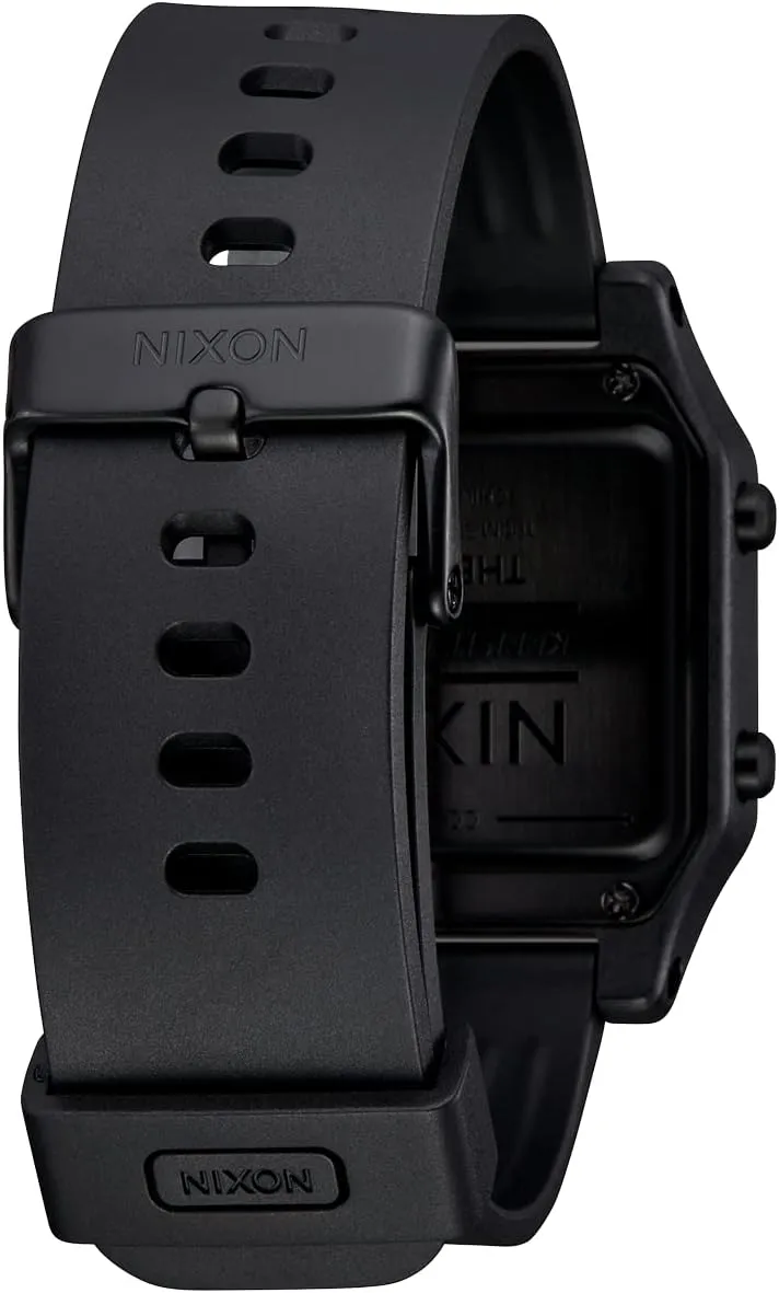 Resistant Men's Digital concave utilize finish simulate Sport Watch (38mm Face, 22mm PU/Rubber/Silicone Band) - Made with #Tide Recycled Ocean Plastics NIXON Staple A1309-100m Water 