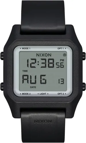 Resistant Men's Digital concave utilize finish simulate Sport Watch (38mm Face, 22mm PU/Rubber/Silicone Band) - Made with #Tide Recycled Ocean Plastics NIXON Staple A1309-100m Water 