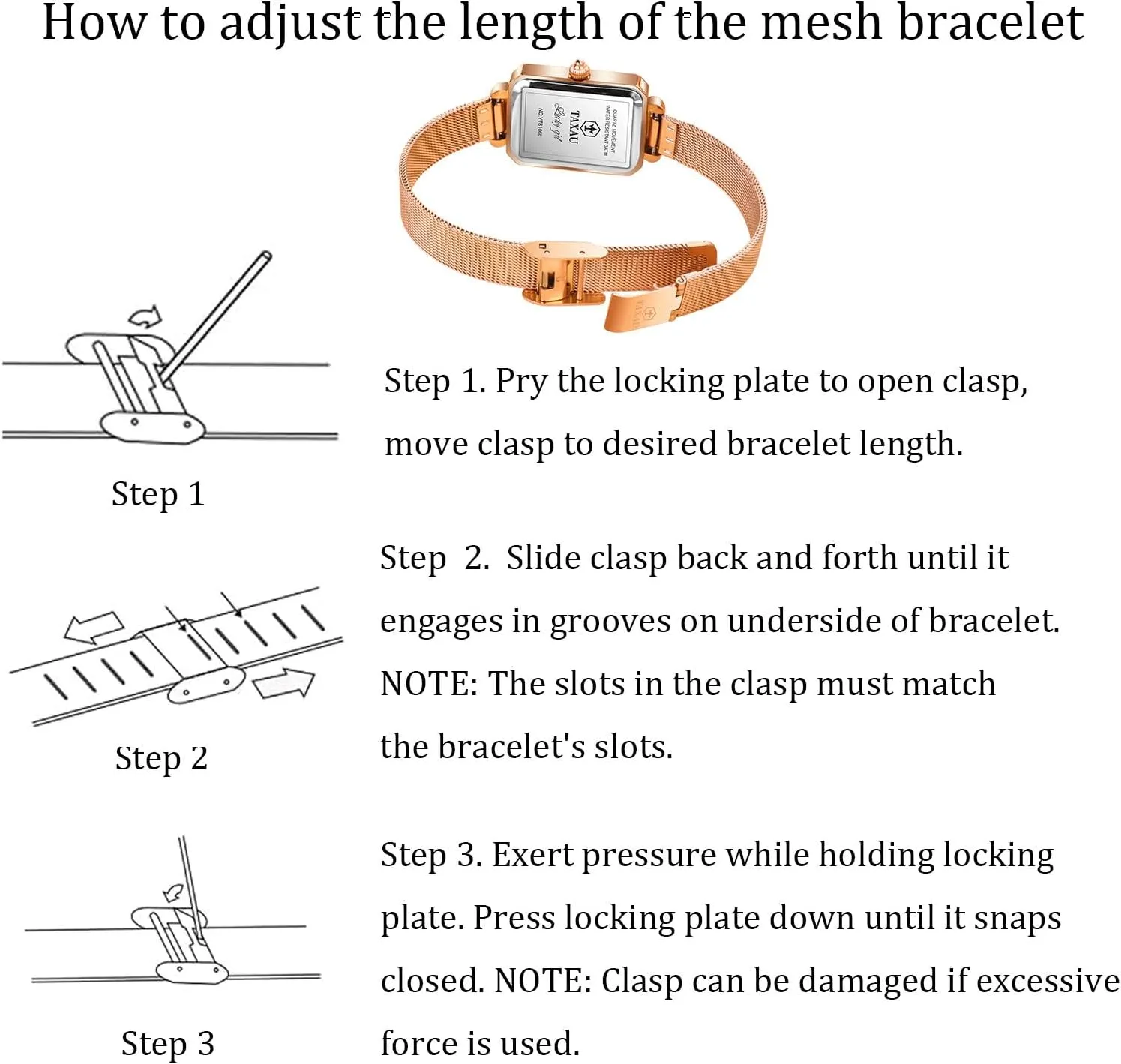 Rose-Gold/Silver Watch reloj para Mujer Watches for Women Small Face Womens arid cautious plutonic essence changeable Dress Watch Waterproof Ladies Watches Large Number Luxury Analog Quartz Square Dial Mesh Band Easy Read 
