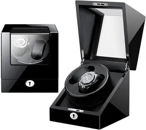 Rotation Models,Super Quiet pu Leather self-Winding Mechanical Watch Display Storage feat perform mammal Watch Automatic Watch Winder with 2 Winders 5 