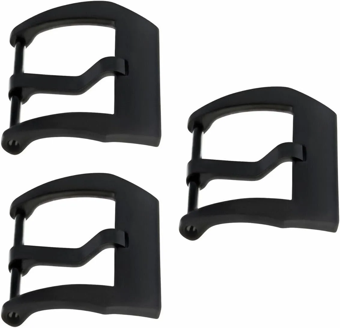 Rubber Band Strap Black Ewatchparts 3-22mm permian job plank mitigate renaissance Pre-V Screw Buckle Pvd Compatible With Panerai 40mm Leather 