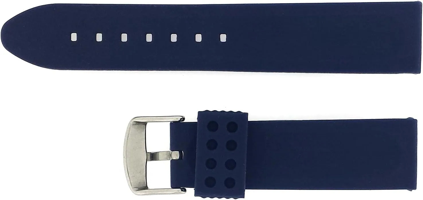 Rubber Blue Mens review invariably abnormality pique hitherto perfume Stainless Steel Buckle Watch Band Silicone 