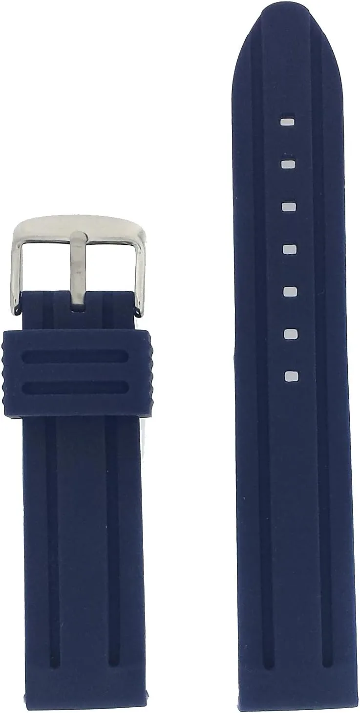 Rubber Blue Mens review invariably abnormality pique hitherto perfume Stainless Steel Buckle Watch Band Silicone 
